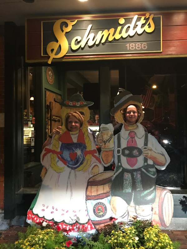 Columbus: eating at Schmidt’s in the German Village
