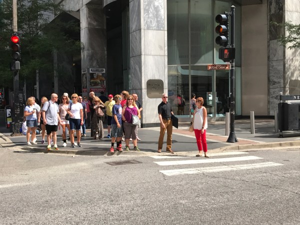 Walking down the Magnificent Mile