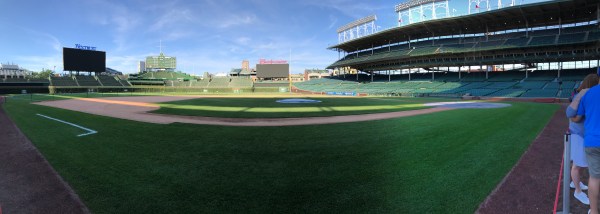 Panorama from the Cubs dugout